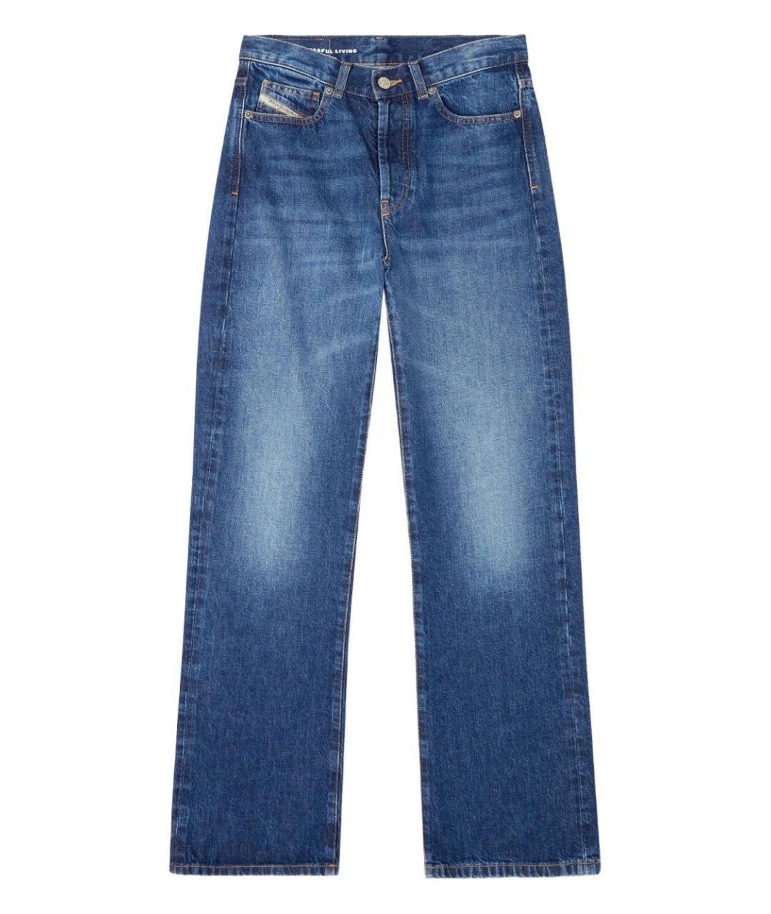 DIESEL Синие хлопковые прямые джинсы, фото 1