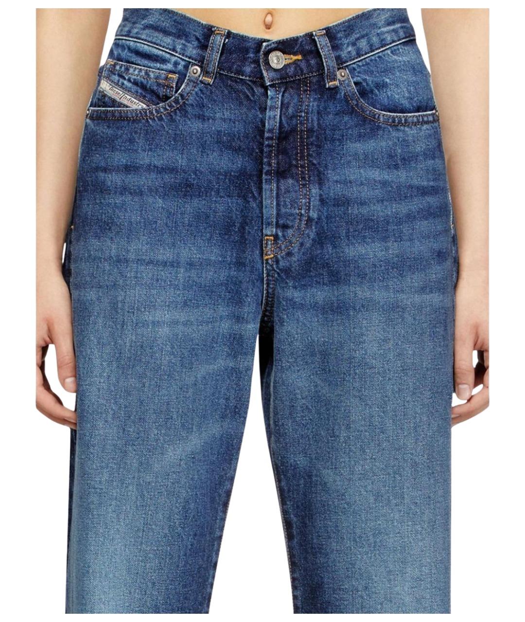 DIESEL Синие хлопковые прямые джинсы, фото 5