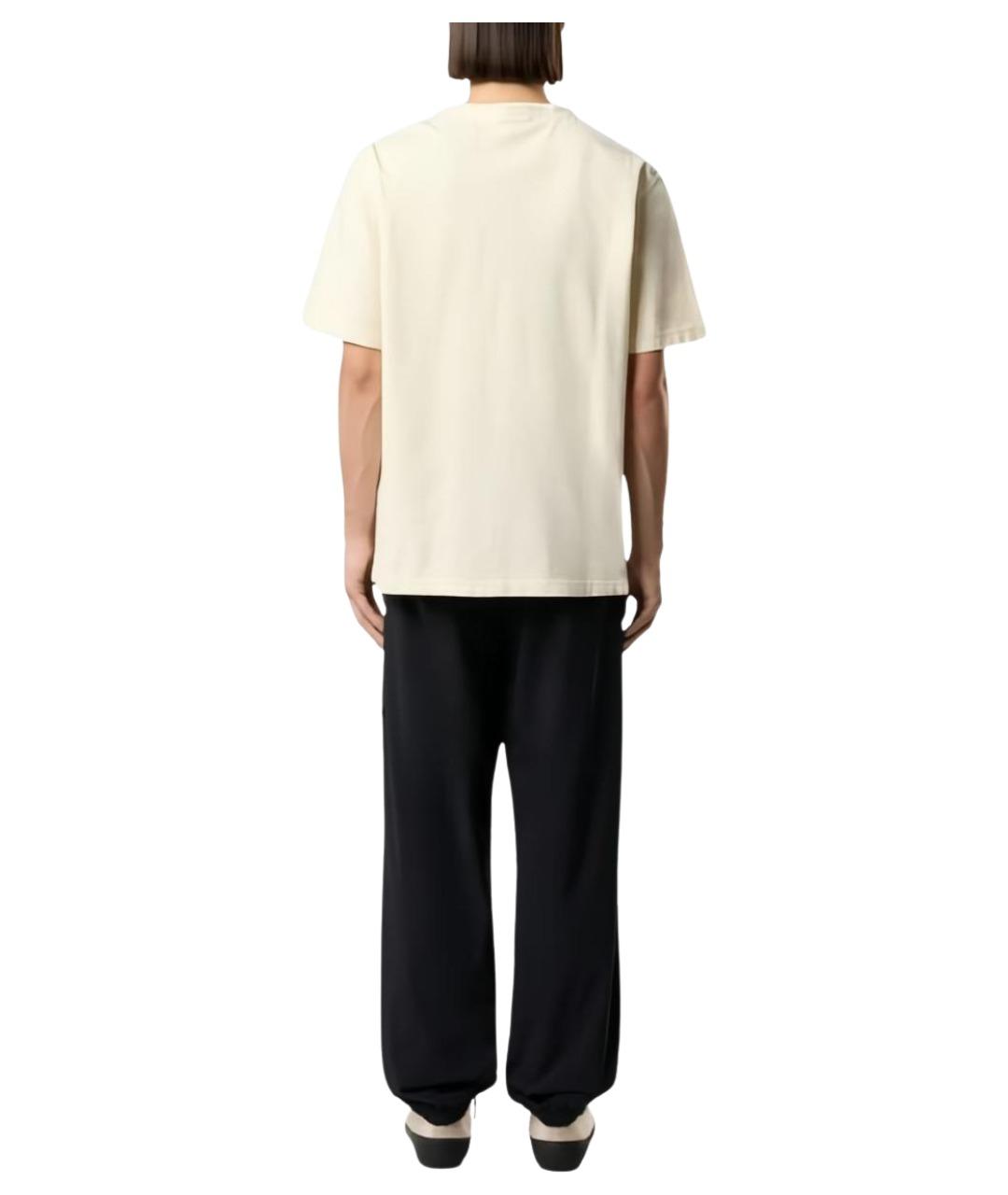 STONE ISLAND Белая хлопковая футболка, фото 2