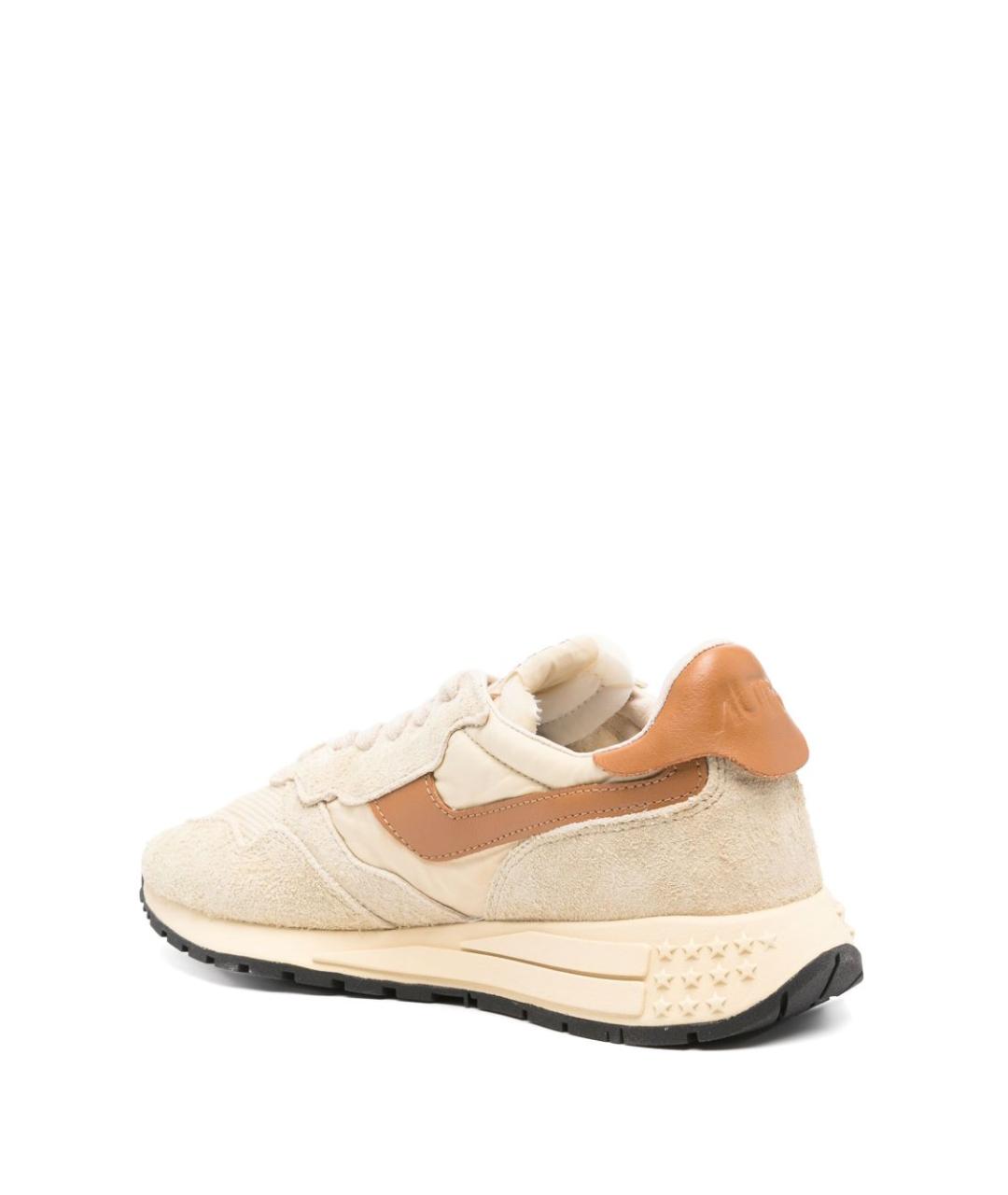 AUTRY Бежевые замшевые низкие кроссовки / кеды, фото 3