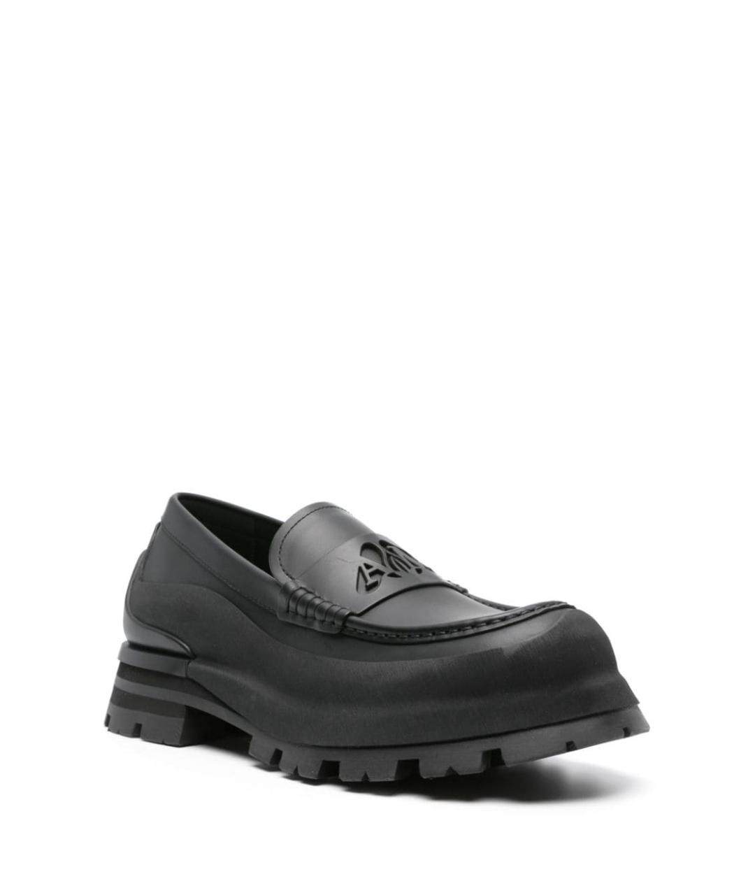 ALEXANDER MCQUEEN Черные кожаные лоферы, фото 6