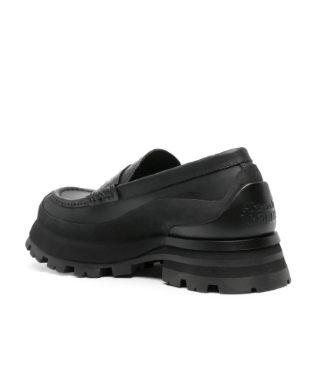 ALEXANDER MCQUEEN Черные кожаные лоферы, фото 3