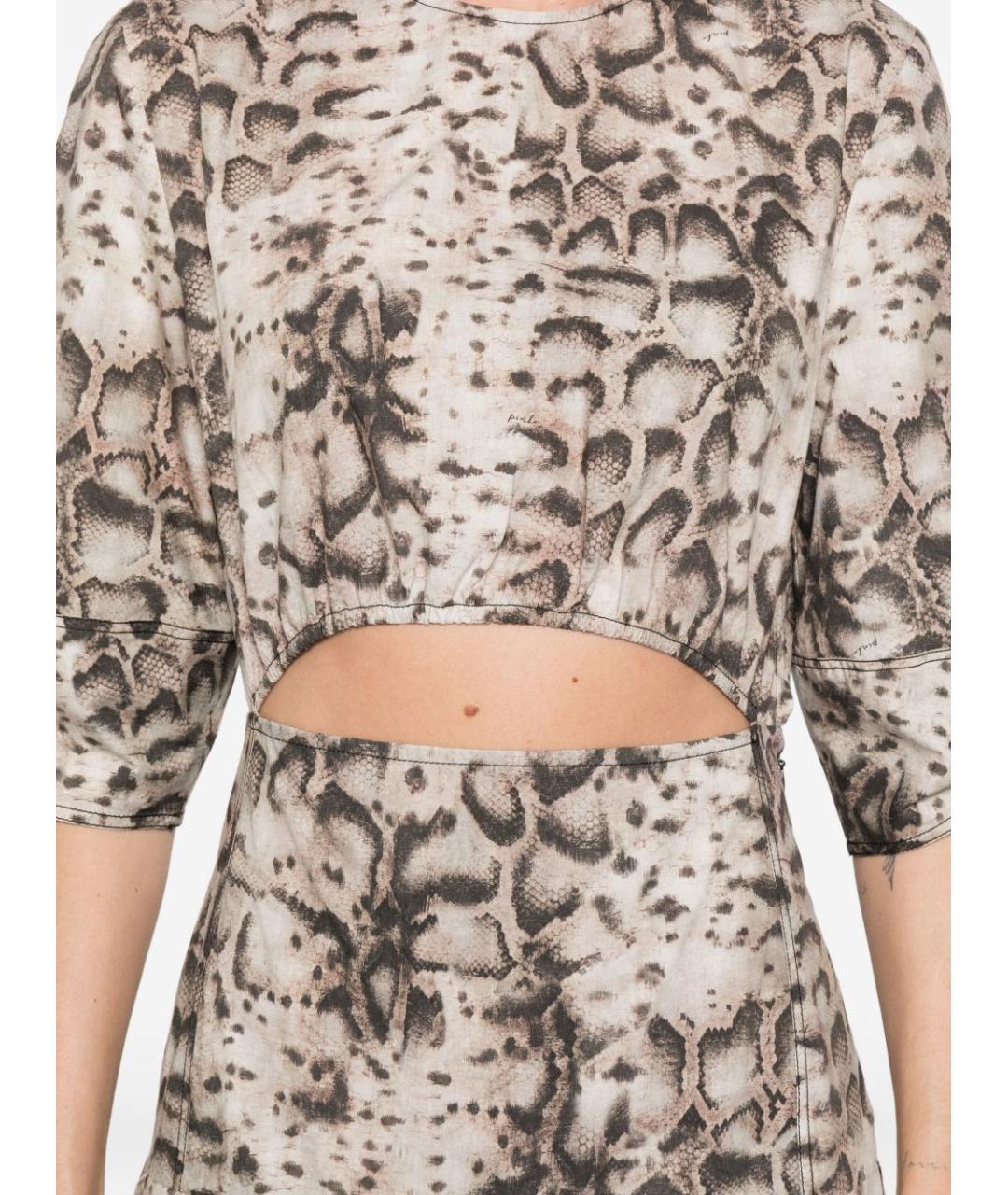 PINKO Мульти хлопковое повседневное платье, фото 2