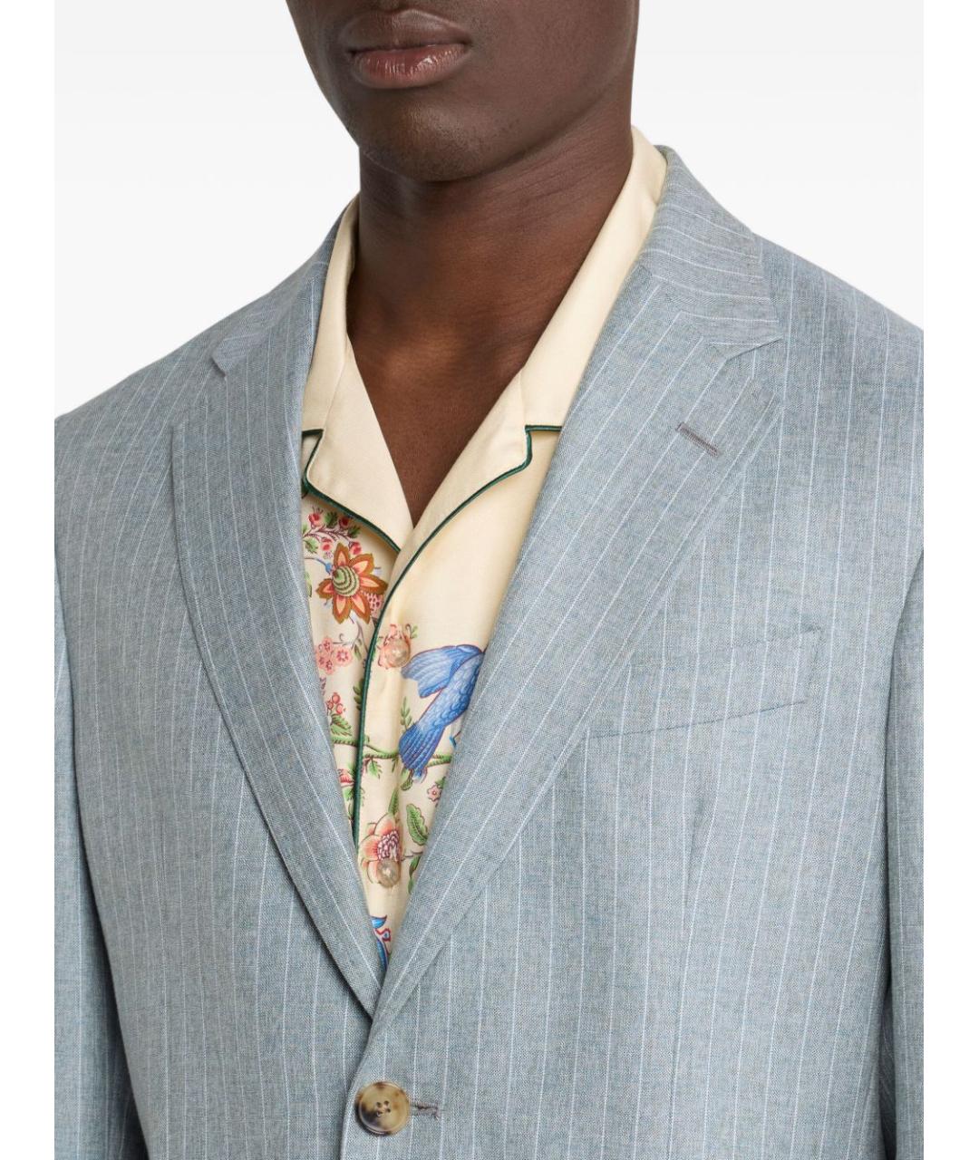 ETRO Голубой классический костюм, фото 3