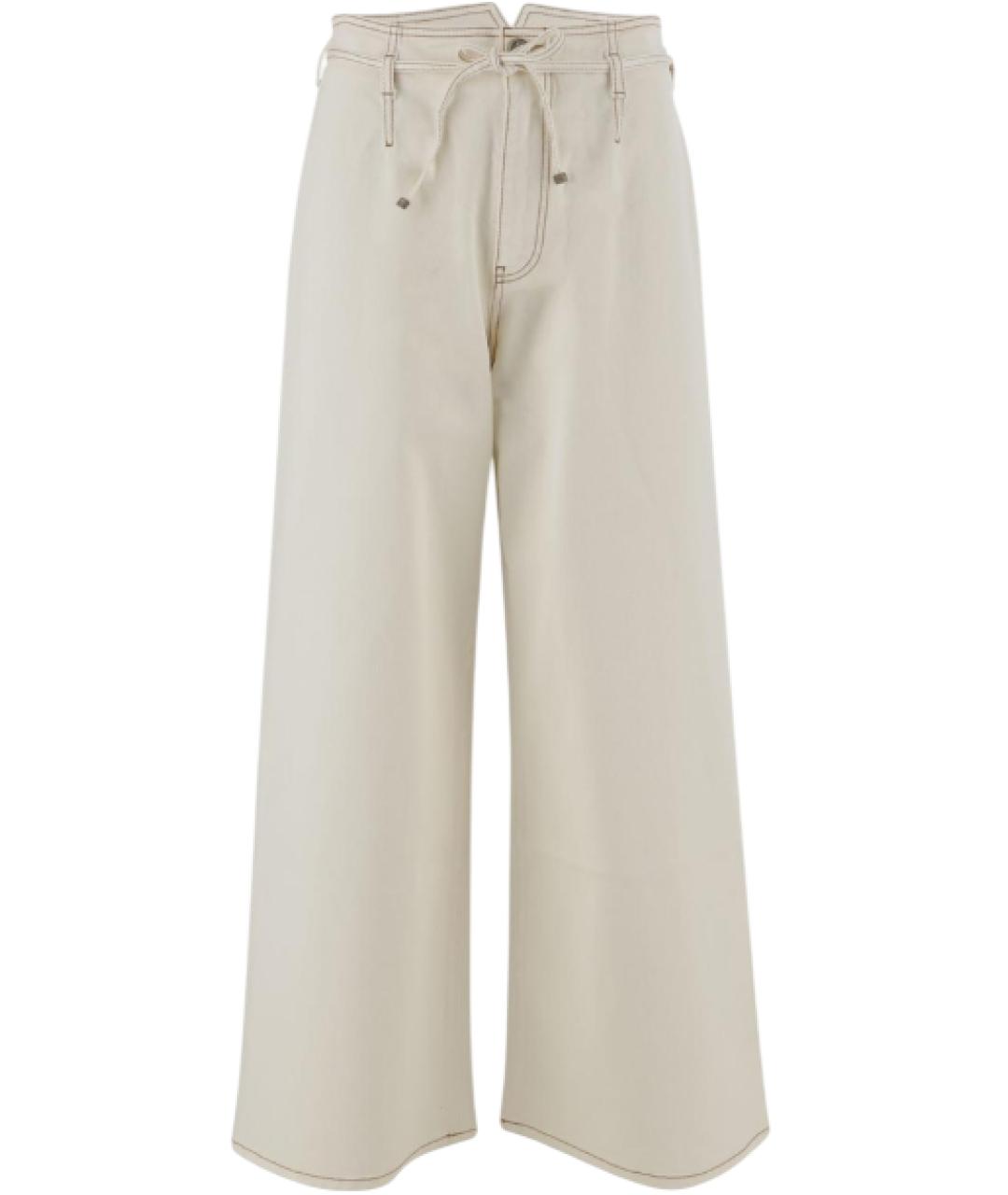 ETRO Белые хлопковые прямые джинсы, фото 4