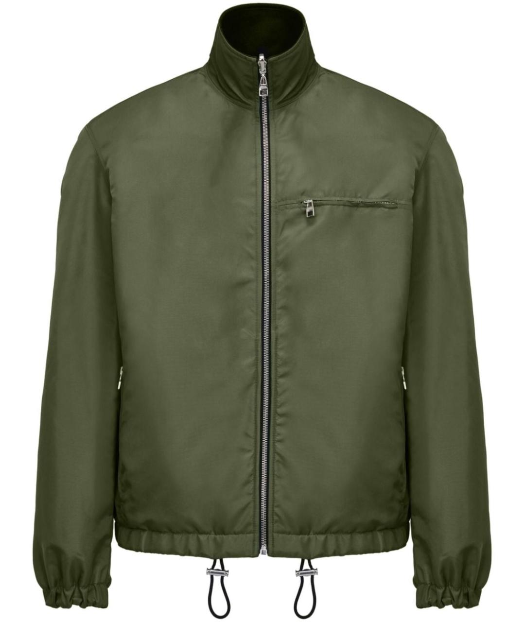 ALEXANDER MCQUEEN Хаки хлопковая куртка, фото 1