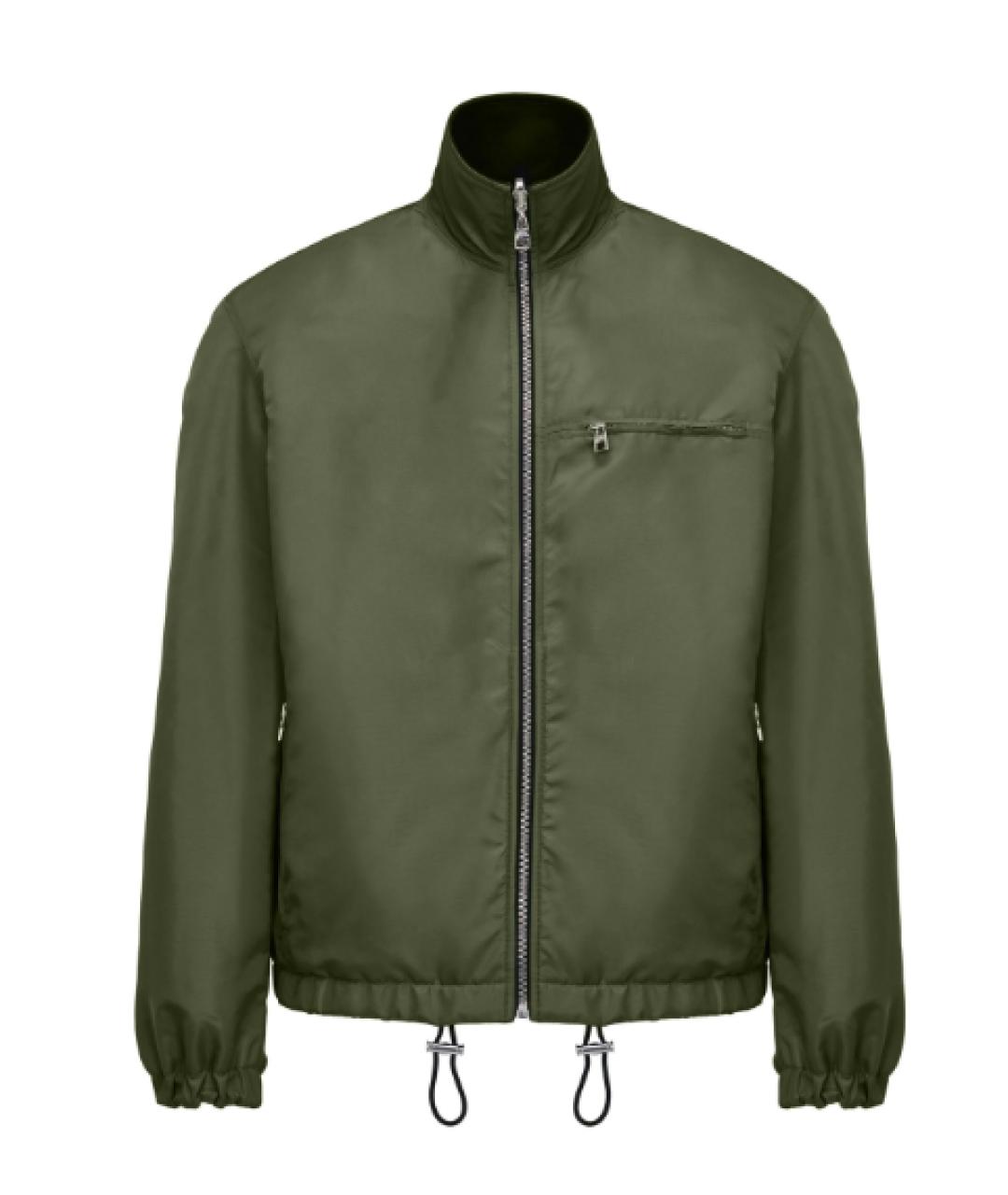 ALEXANDER MCQUEEN Хаки хлопковая куртка, фото 5