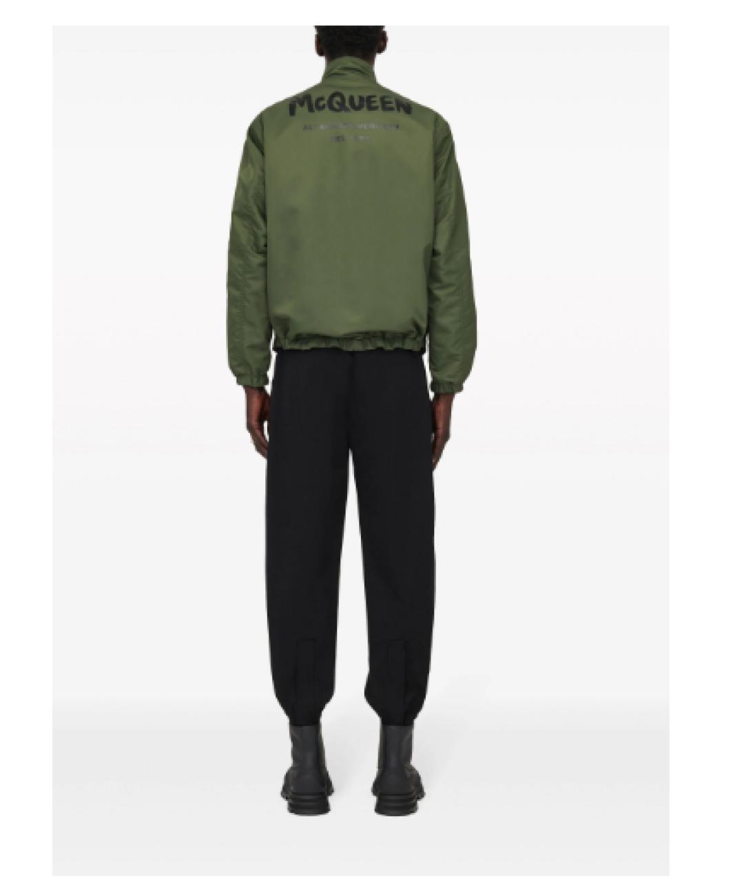 ALEXANDER MCQUEEN Хаки хлопковая куртка, фото 3