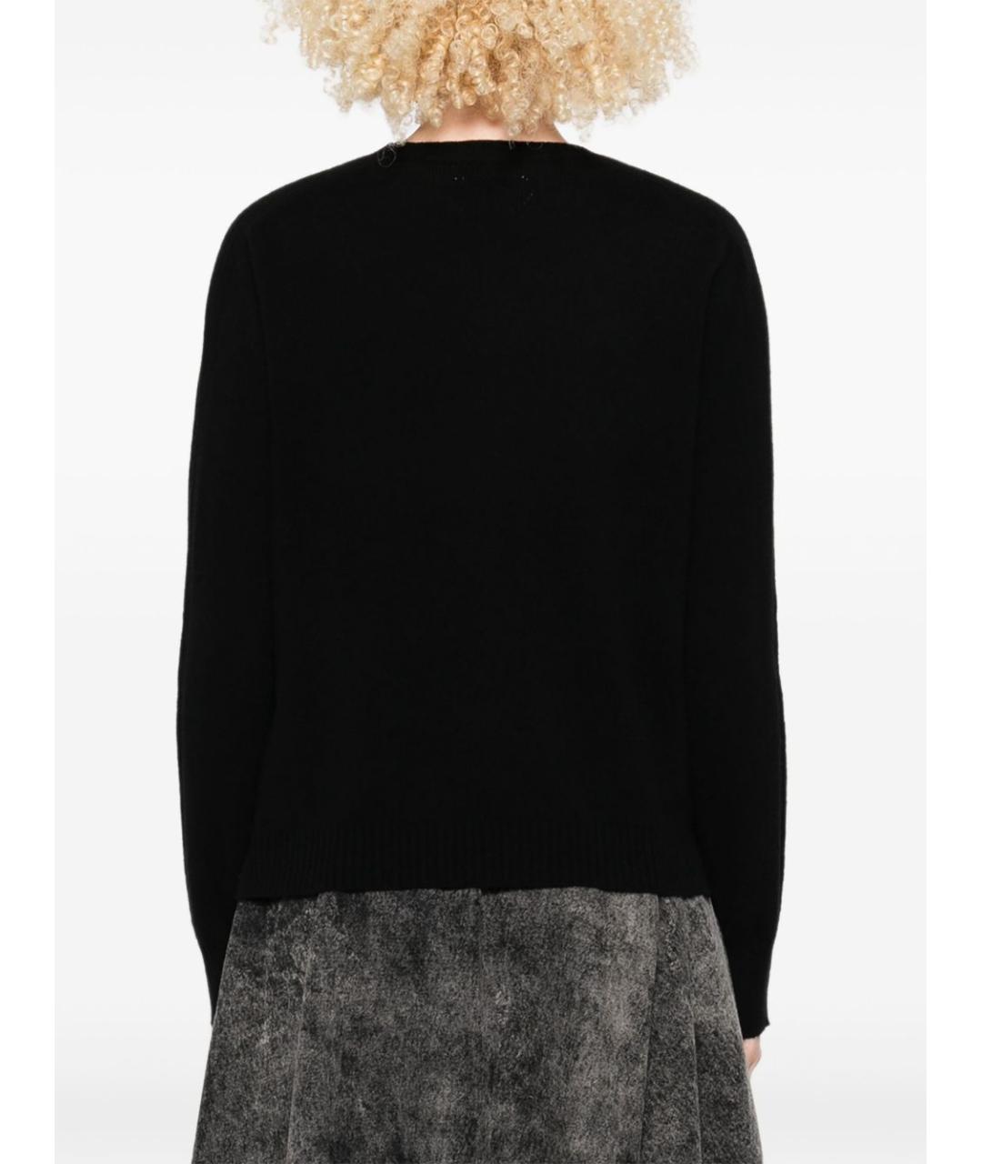 TWIN-SET Черный кашемировый джемпер / свитер, фото 2