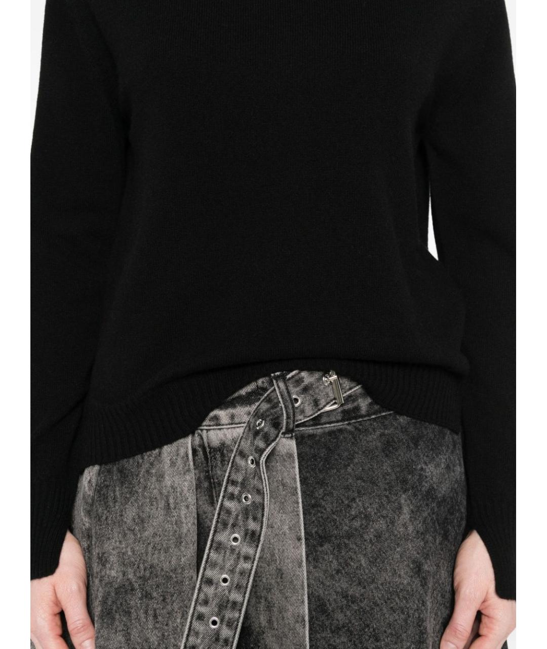 TWIN-SET Черный кашемировый джемпер / свитер, фото 3