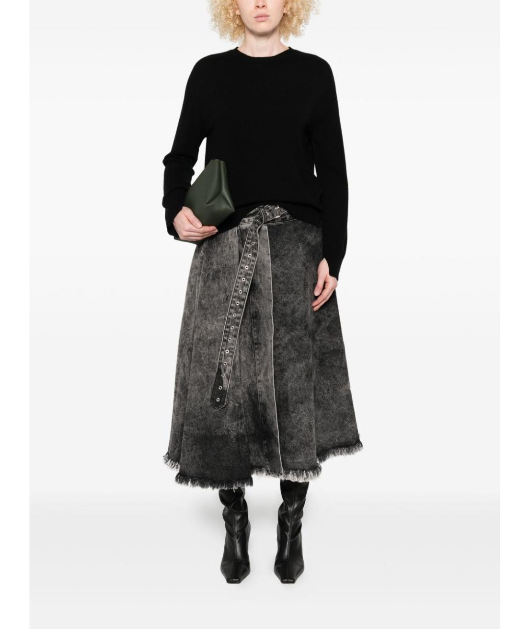 TWIN-SET Черный кашемировый джемпер / свитер, фото 4