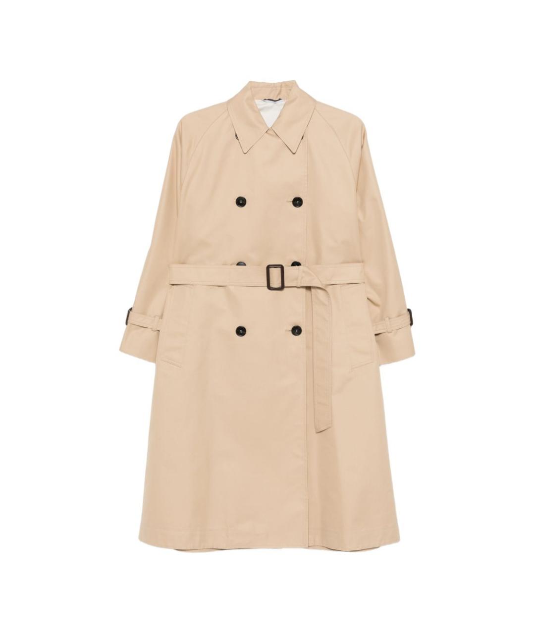 WEEKEND MAX MARA Бежевый тренч/плащ, фото 3