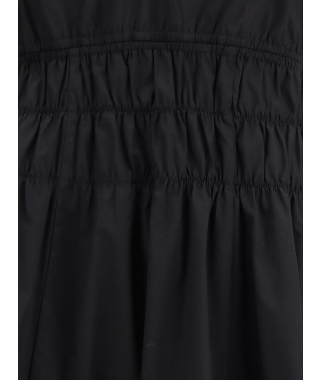 PINKO Черное хлопковое повседневное платье, фото 3