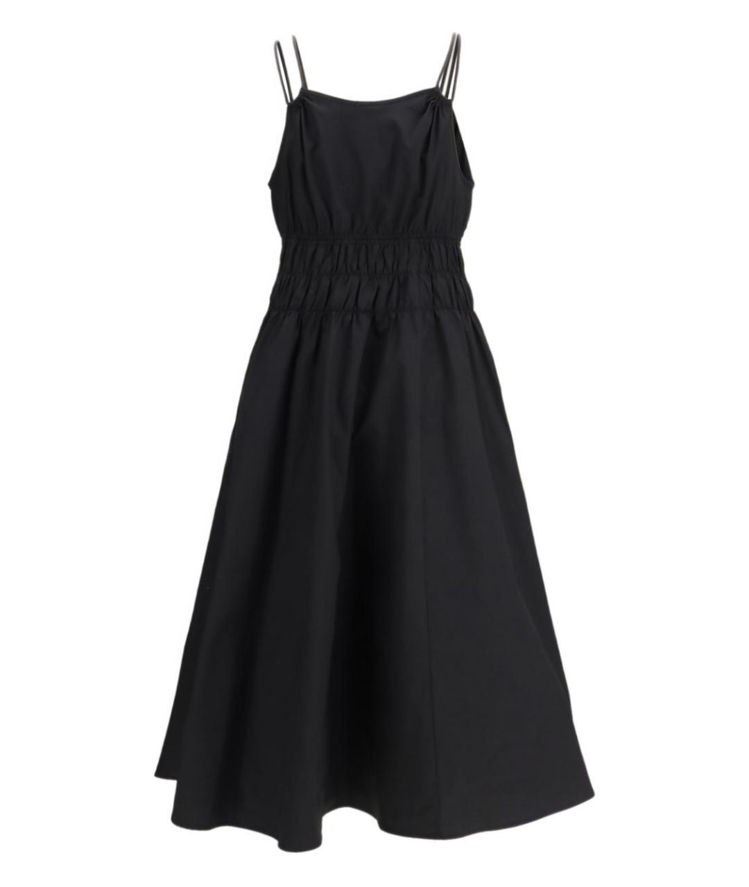 PINKO Черное хлопковое повседневное платье, фото 2