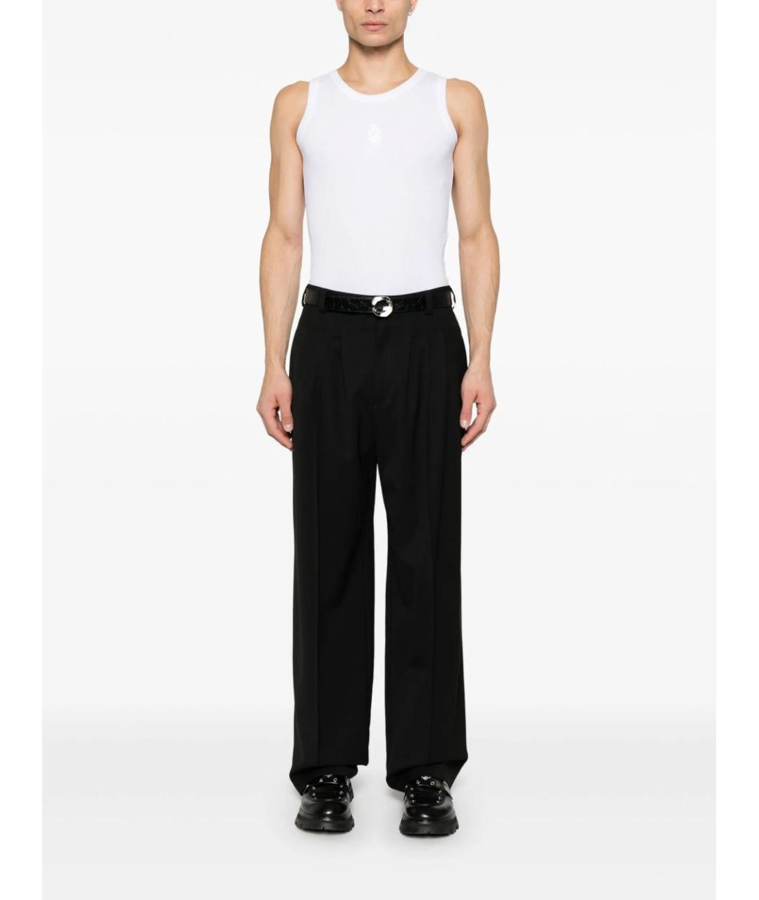 ALEXANDER MCQUEEN Белая хлопко-эластановая майка, фото 8