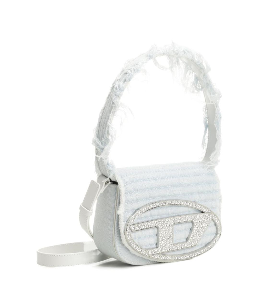 DIESEL Голубая тканевая сумка через плечо, фото 2