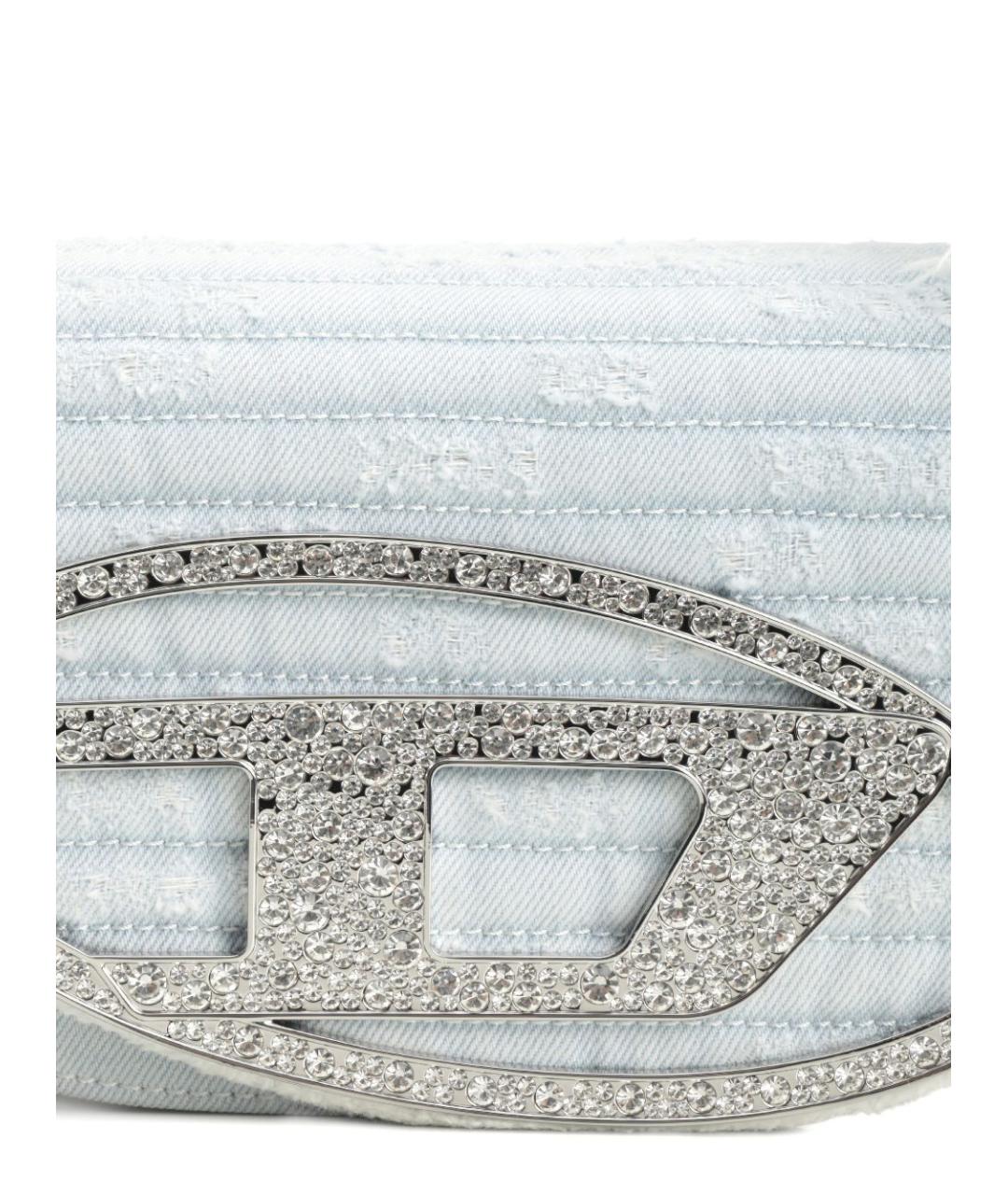 DIESEL Голубая тканевая сумка через плечо, фото 5