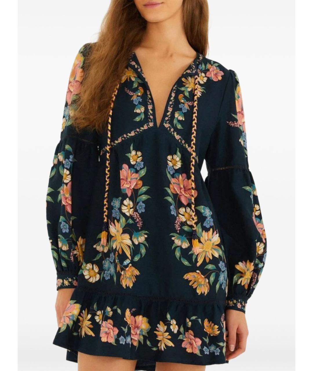 FARM RIO Мульти хлопковое повседневное платье, фото 4