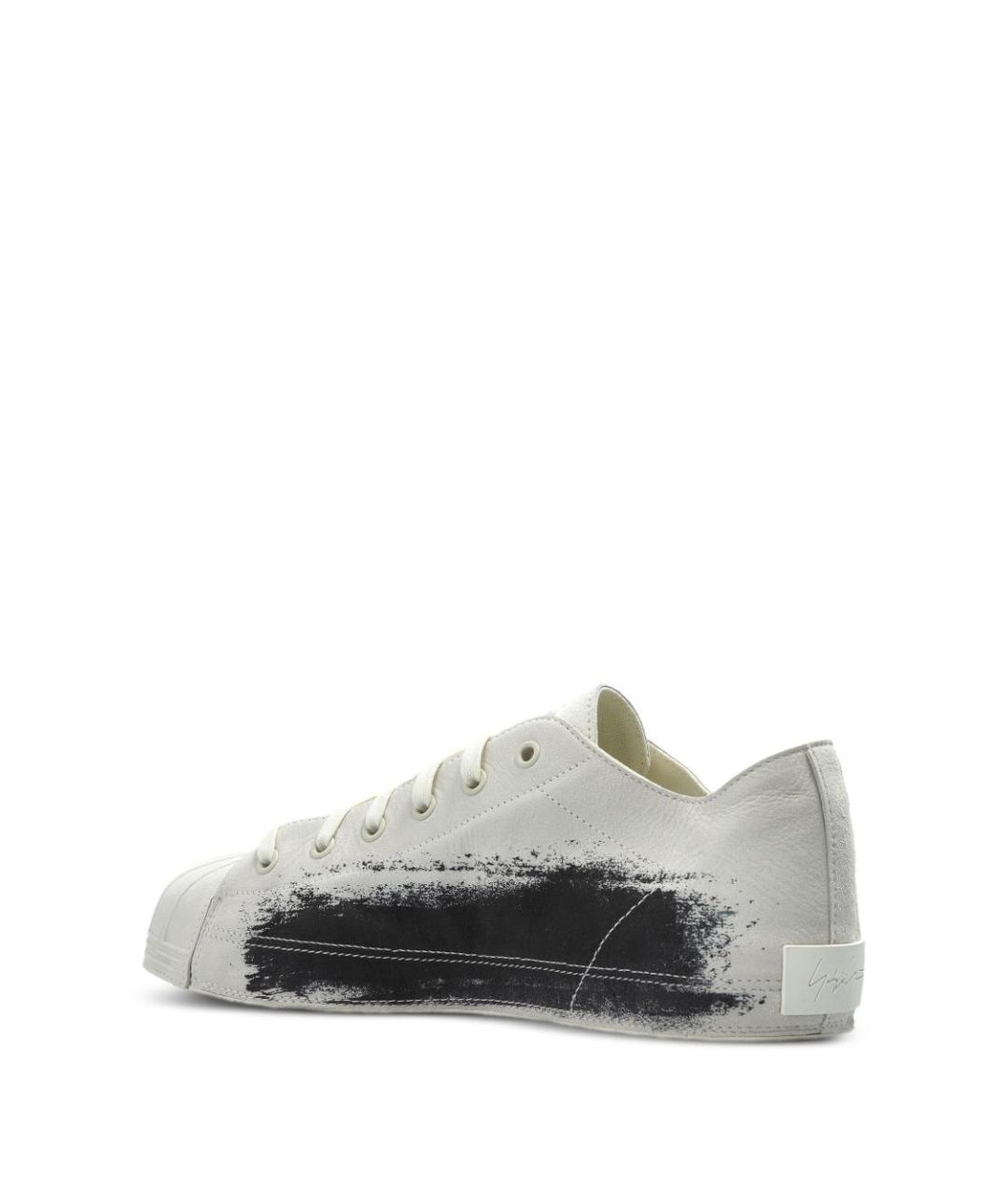 Y-3 Белые кожаные низкие кроссовки / кеды, фото 6