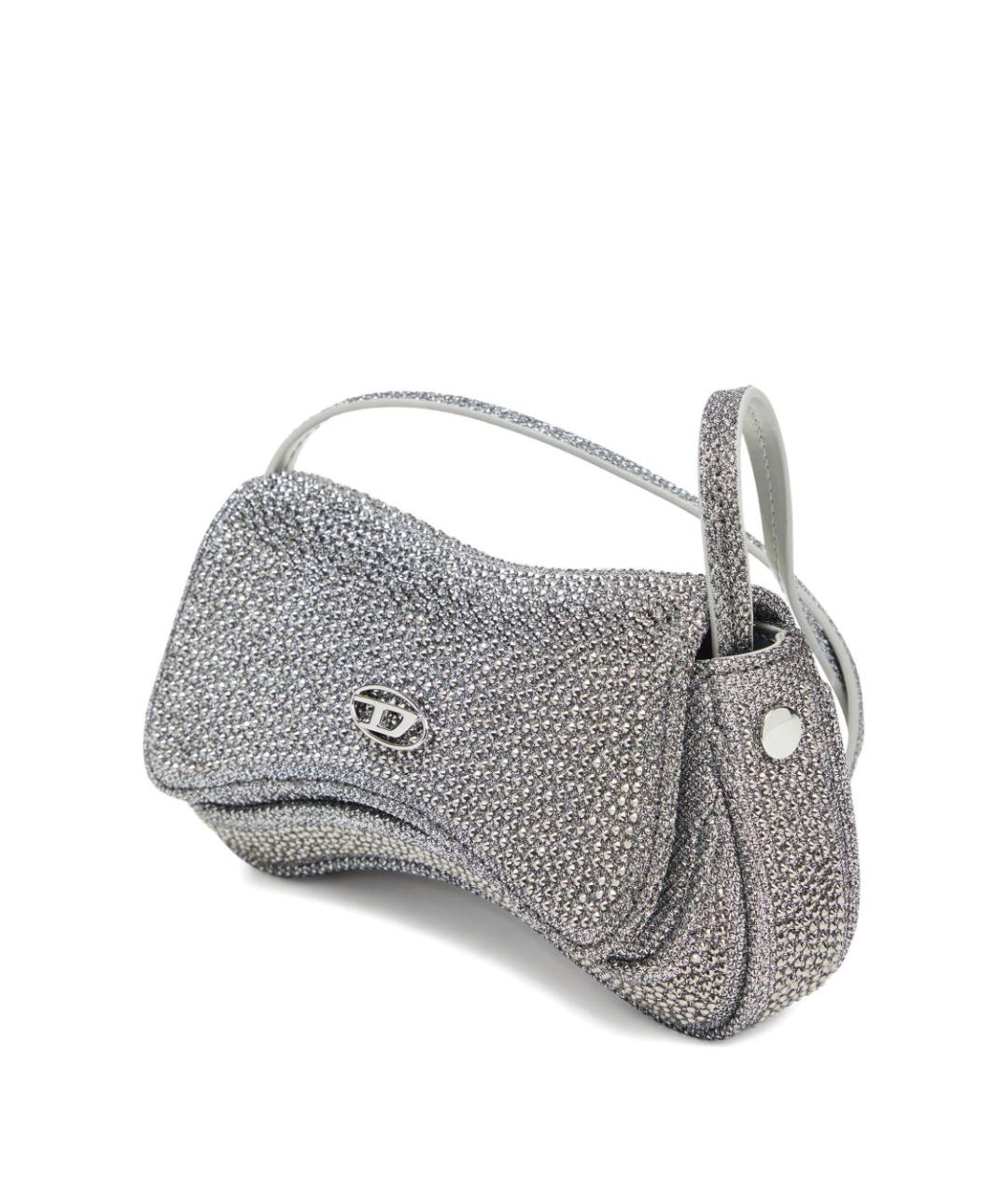 DIESEL Серебряная сумка через плечо, фото 3