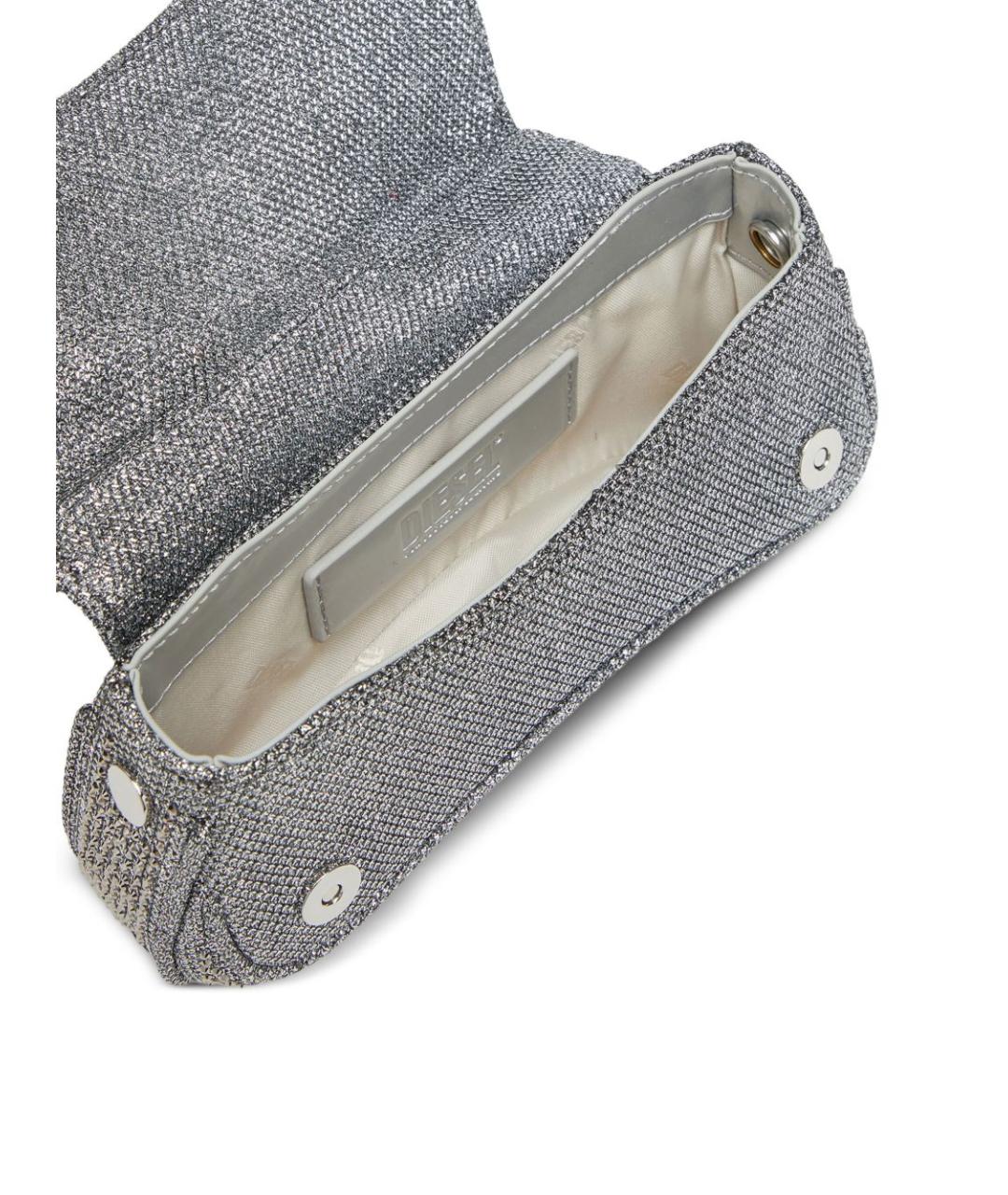 DIESEL Серебряная сумка через плечо, фото 4