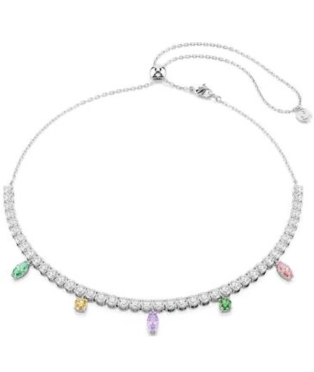 SWAROVSKI Серебряное металлическое колье, фото 1