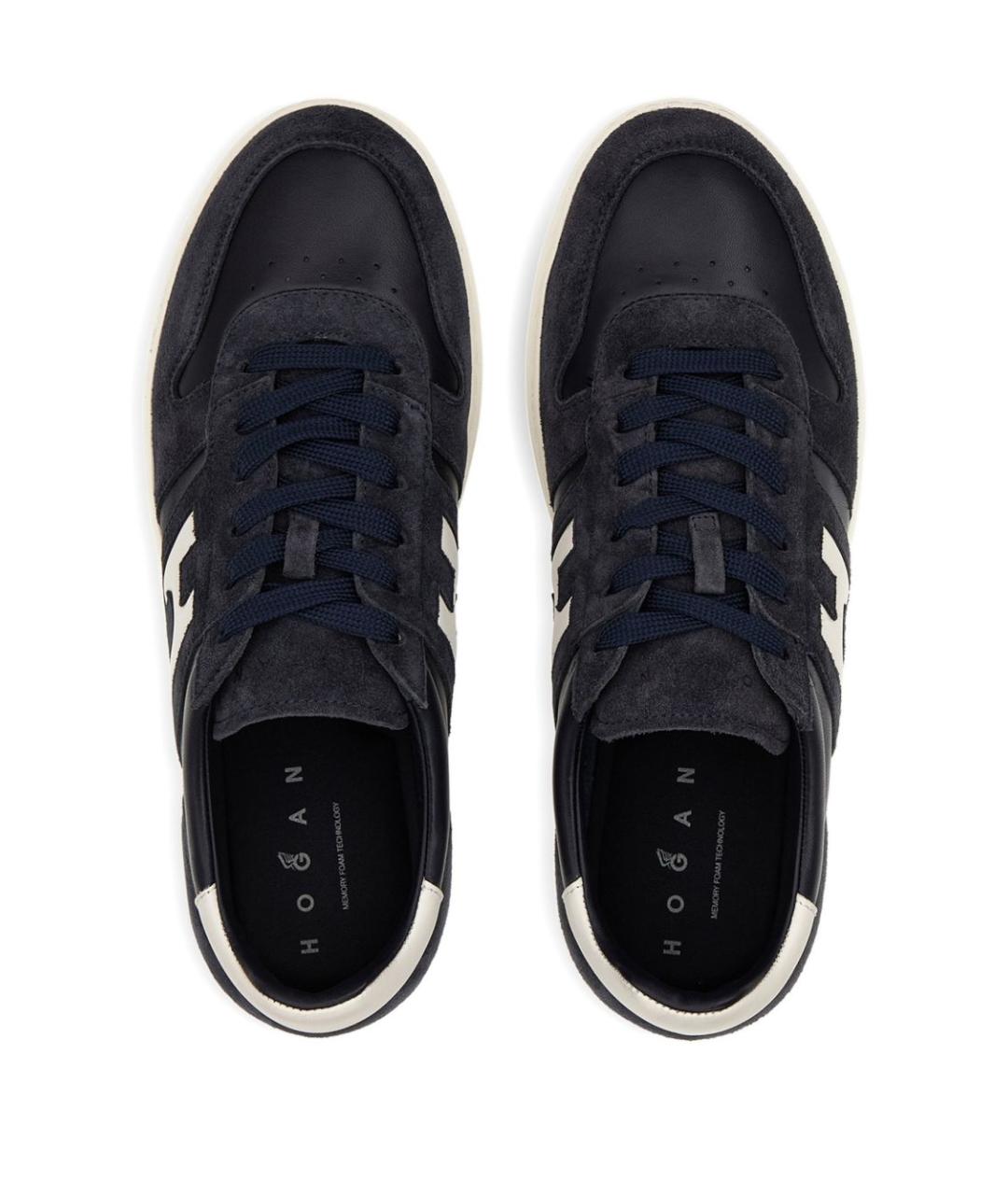HOGAN Синие низкие кроссовки / кеды, фото 3