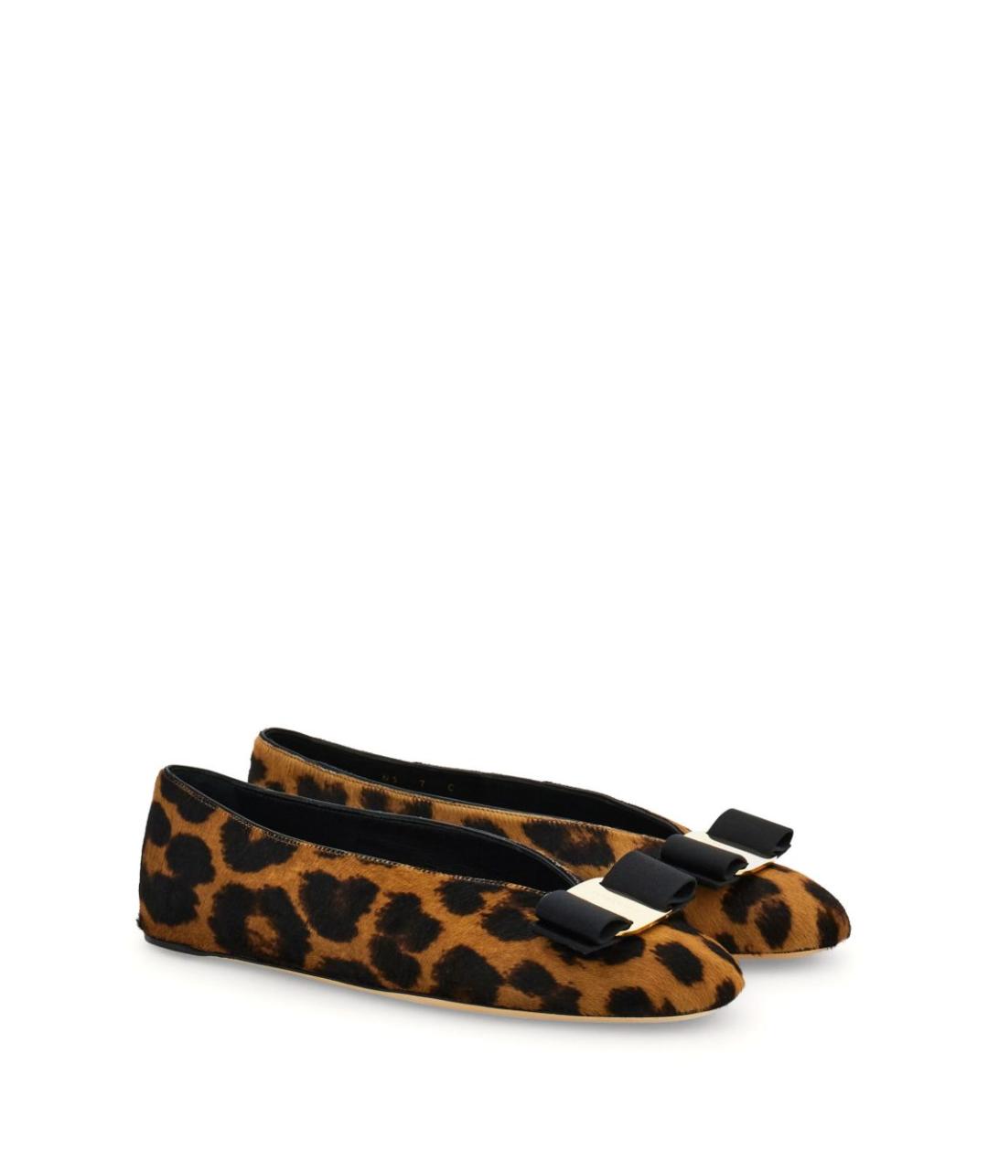 FERRAGAMO Мульти кожаные балетки, фото 2