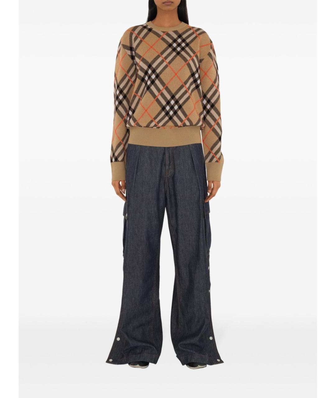 BURBERRY Мульти шерстяной джемпер / свитер, фото 4