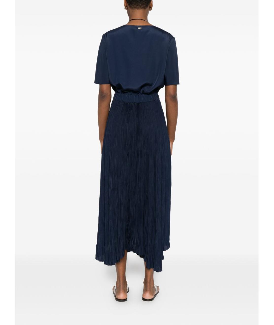 HERNO Синее полиэстеровое повседневное платье, фото 3