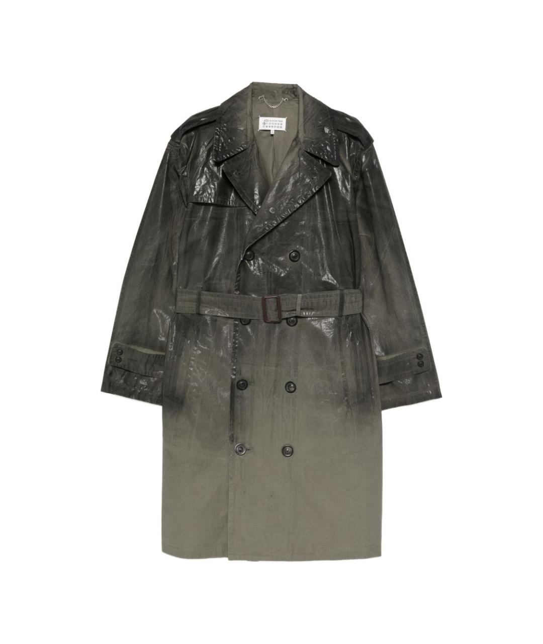 MM6 MAISON MARGIELA Серый хлопковый тренч/плащ, фото 1