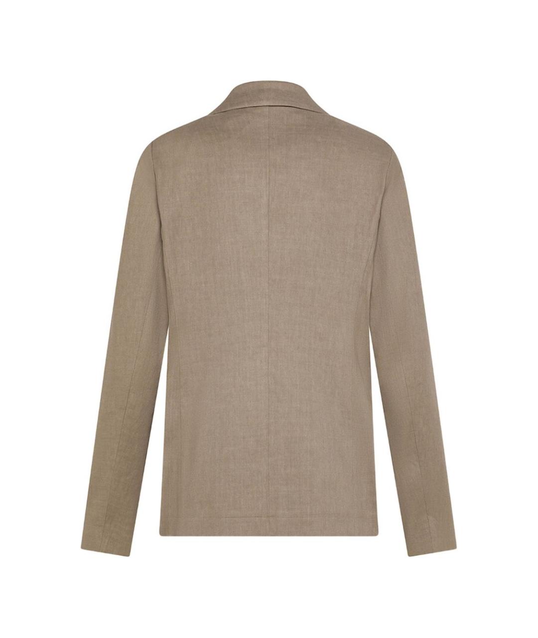 SEVENTY Коричневый льняной жакет/пиджак, фото 2