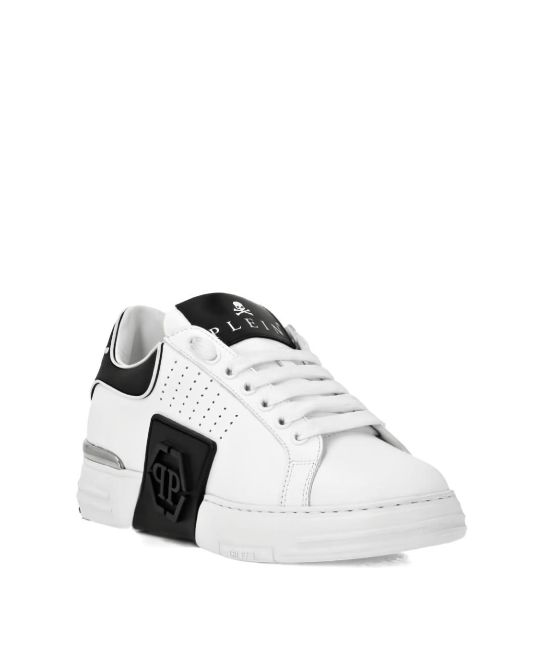 PHILIPP PLEIN Черные низкие кроссовки / кеды, фото 4