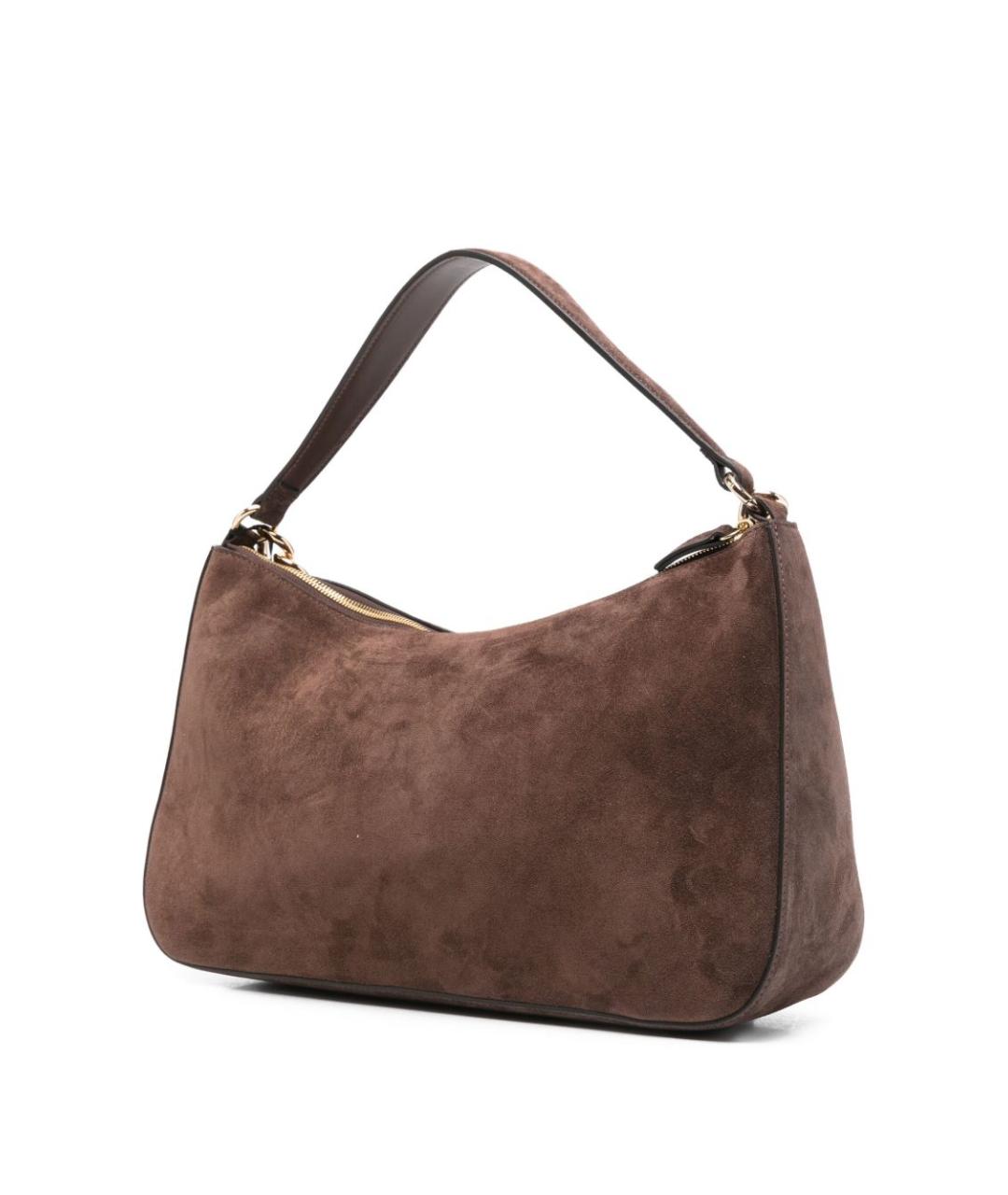 TWIN-SET Коричневая синтетическая сумка через плечо, фото 5