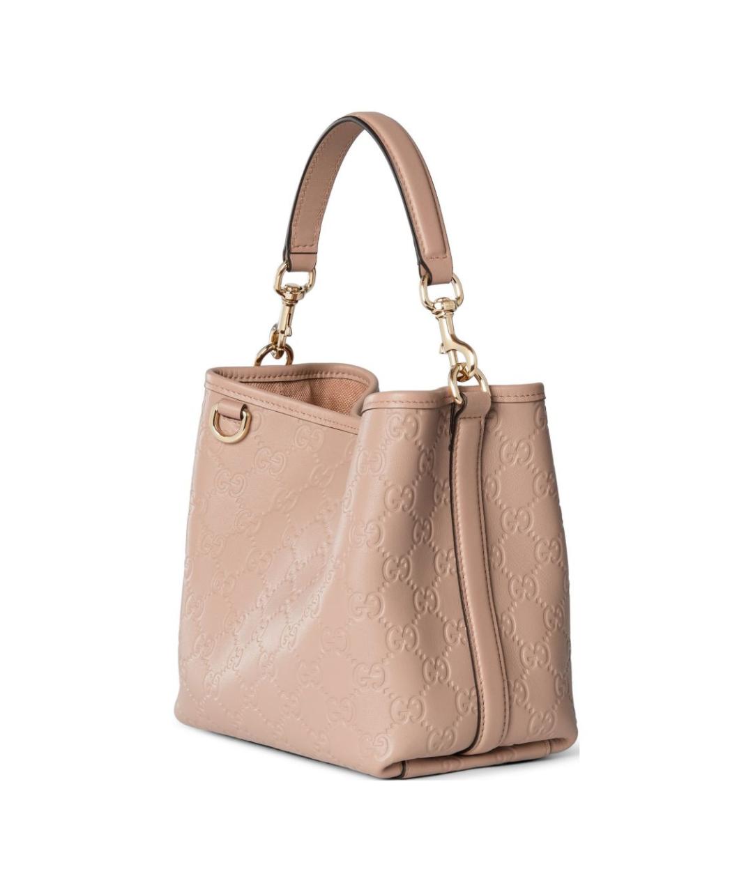 GUCCI Розовая кожаная сумка через плечо, фото 7