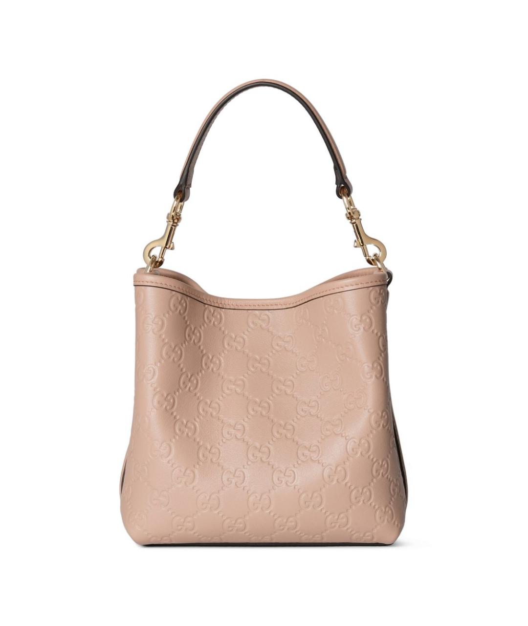 GUCCI Розовая кожаная сумка через плечо, фото 4