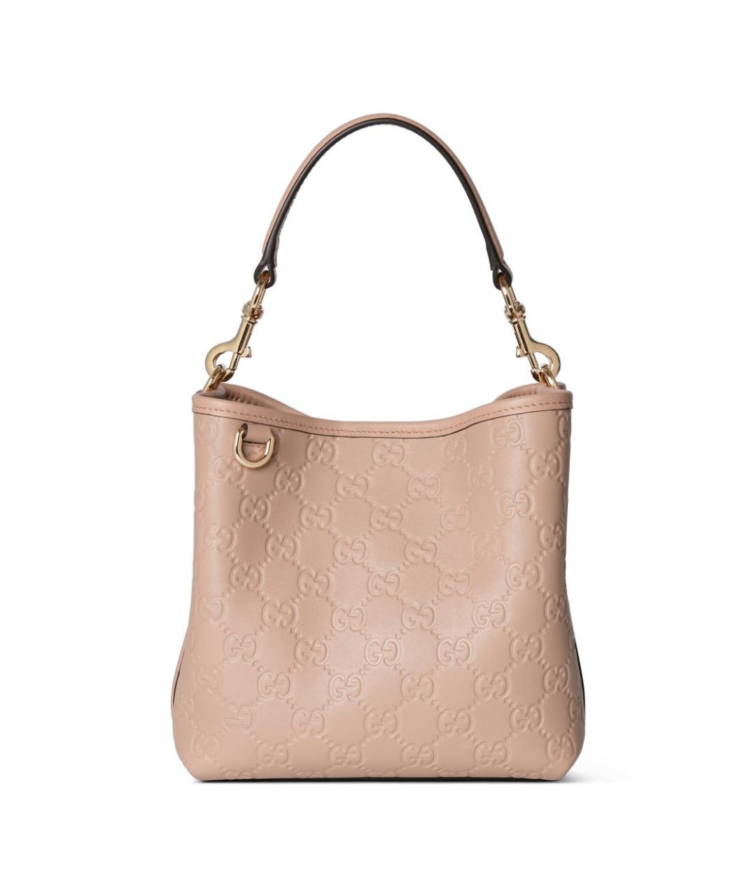 GUCCI Розовая кожаная сумка через плечо, фото 5