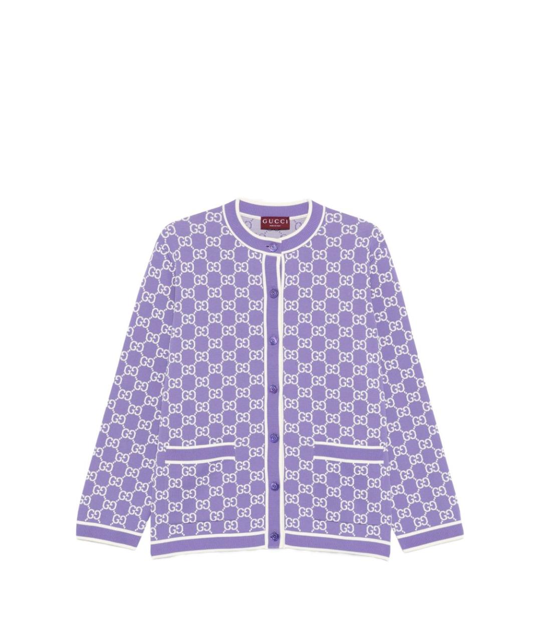 GUCCI Фиолетовый кардиган, фото 6