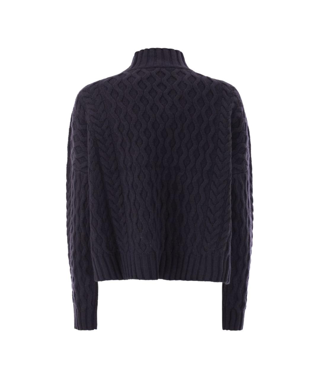 WEEKEND MAX MARA Темно-синий шерстяной джемпер / свитер, фото 4