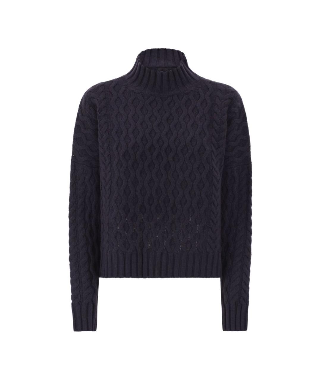 WEEKEND MAX MARA Темно-синий шерстяной джемпер / свитер, фото 5