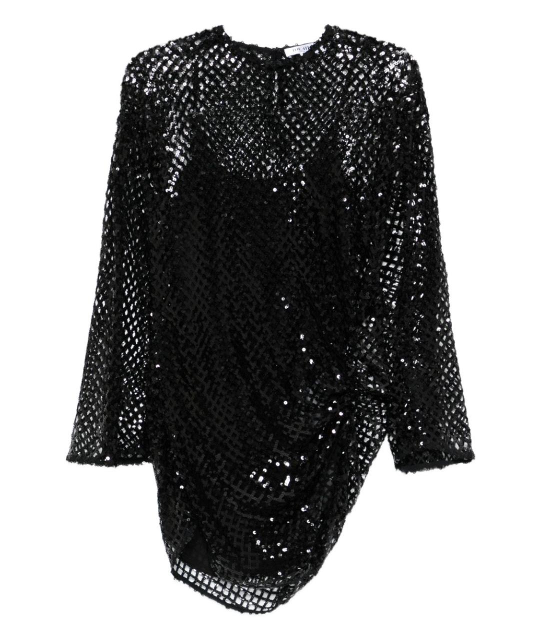 THE ATTICO Черное полиэстеровое платье, фото 1