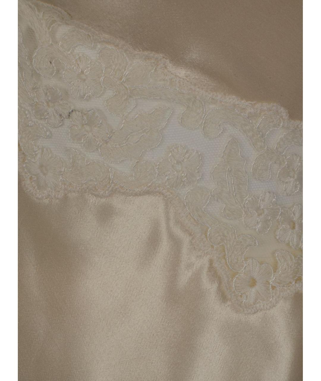 ALBERTA FERRETTI Белая шелковая майка, фото 3