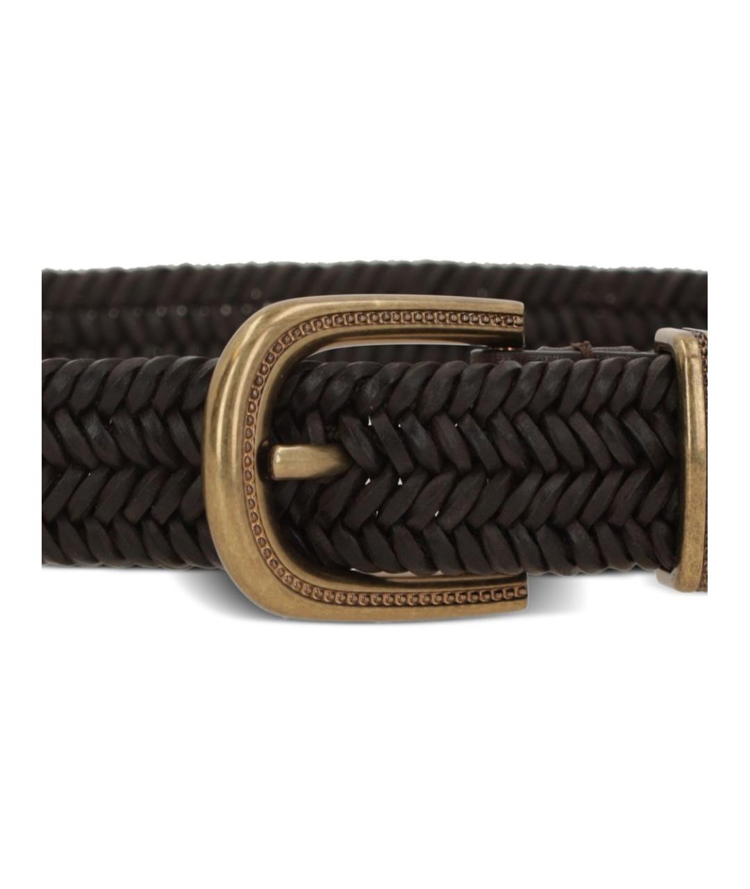 BRUNELLO CUCINELLI Коричневый ремень, фото 5