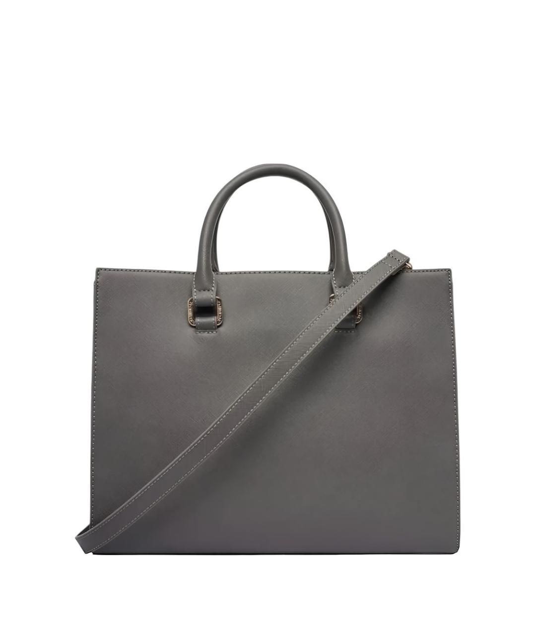 LIU JO Антрацитовая сумка тоут из искусственной кожи, фото 3