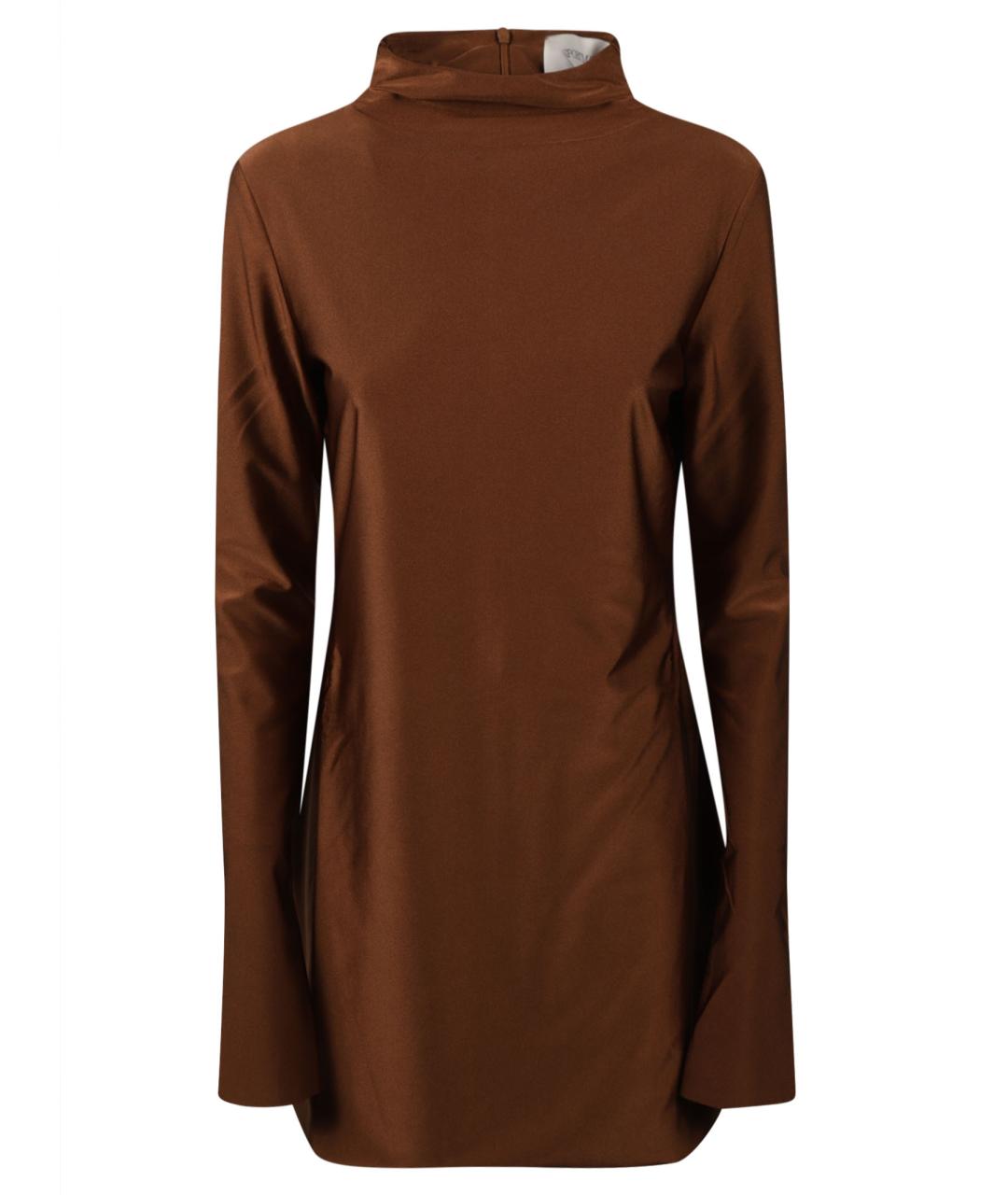 SPORTMAX Коричневое платье, фото 1