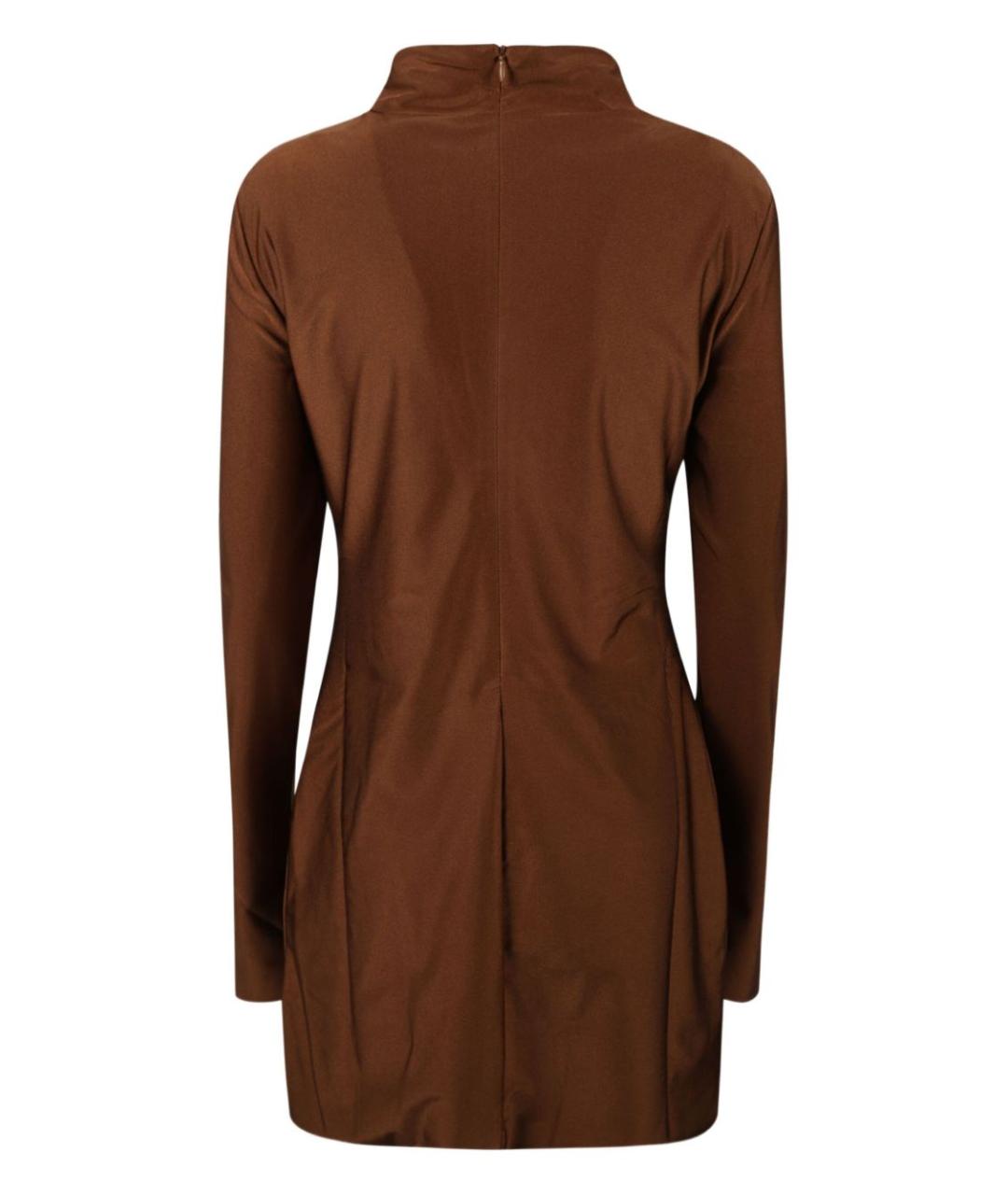 SPORTMAX Коричневое платье, фото 2
