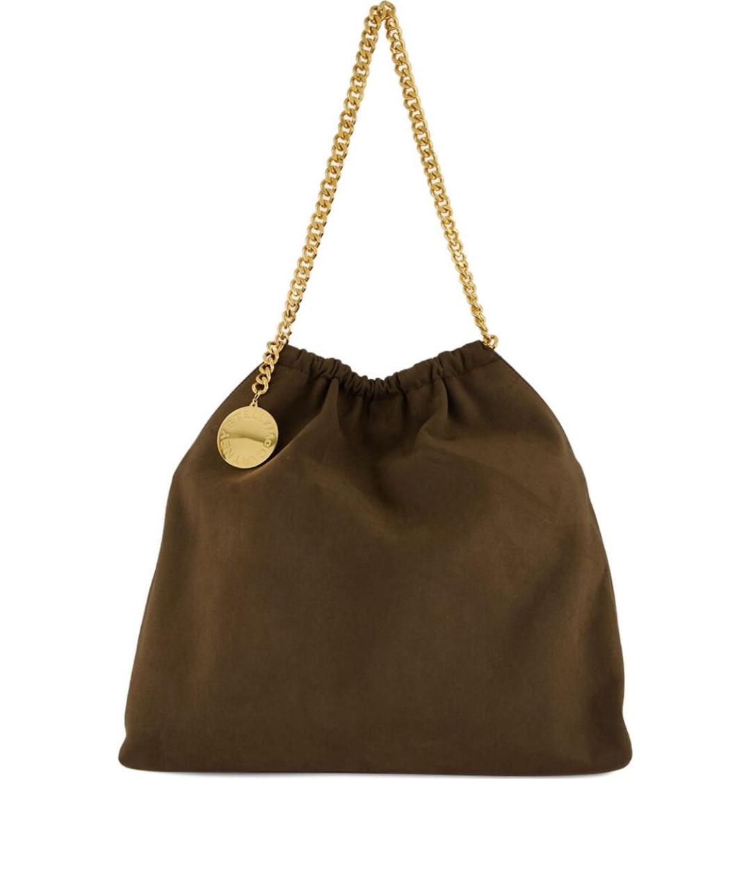 STELLA MCCARTNEY Коричневая синтетическая сумка тоут, фото 1