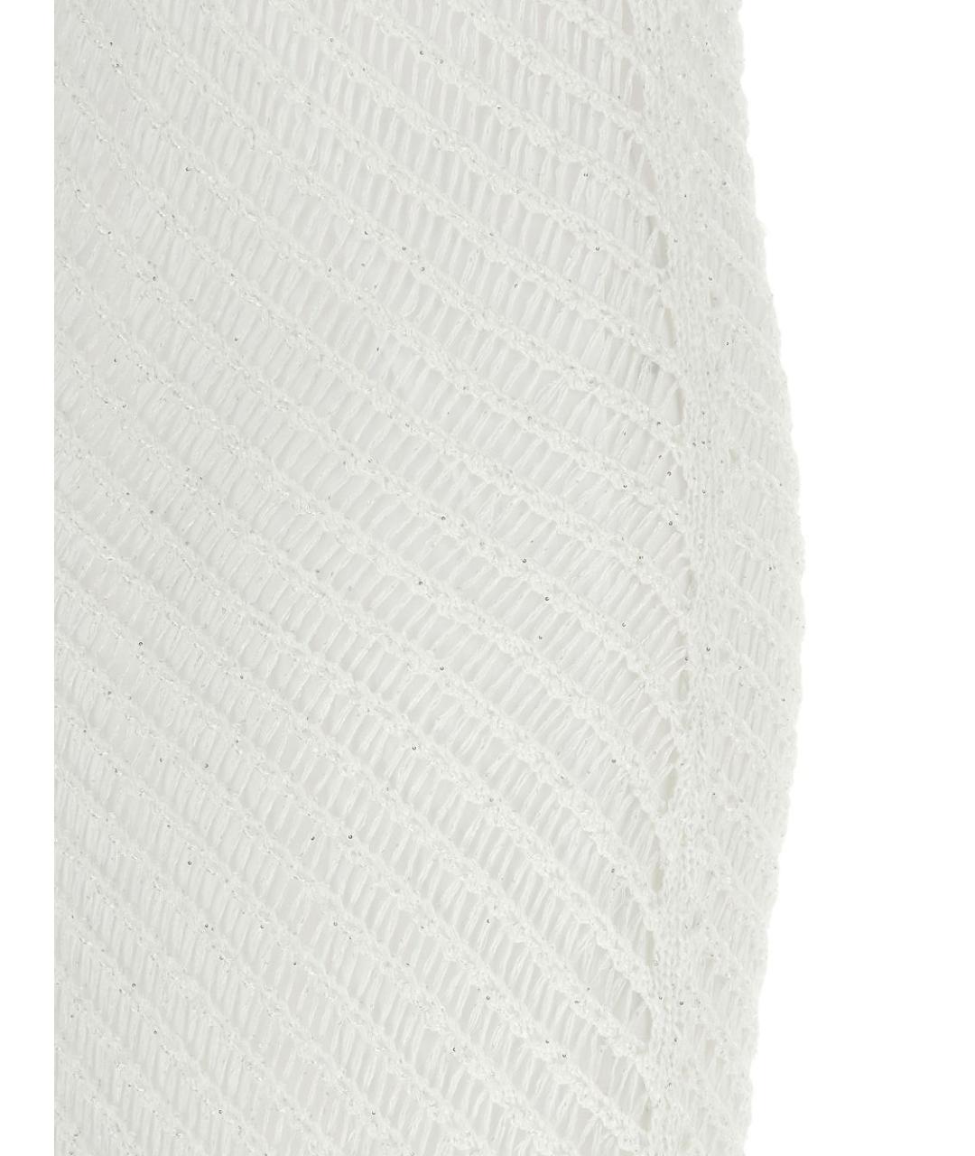 PINKO Белое полиэстеровое повседневное платье, фото 4