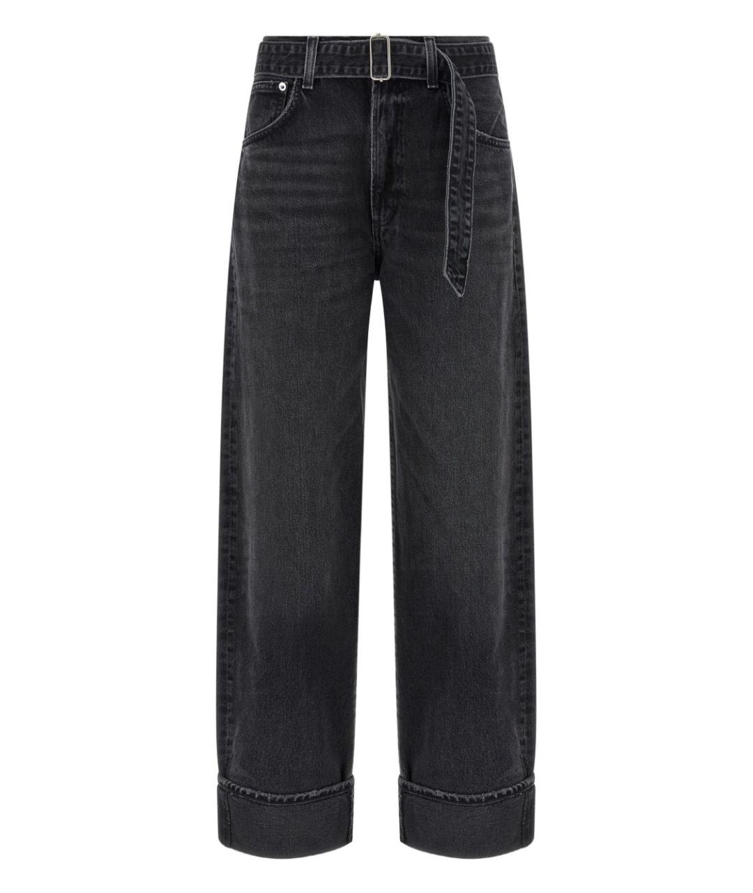 AGOLDE Черные хлопковые прямые джинсы, фото 1
