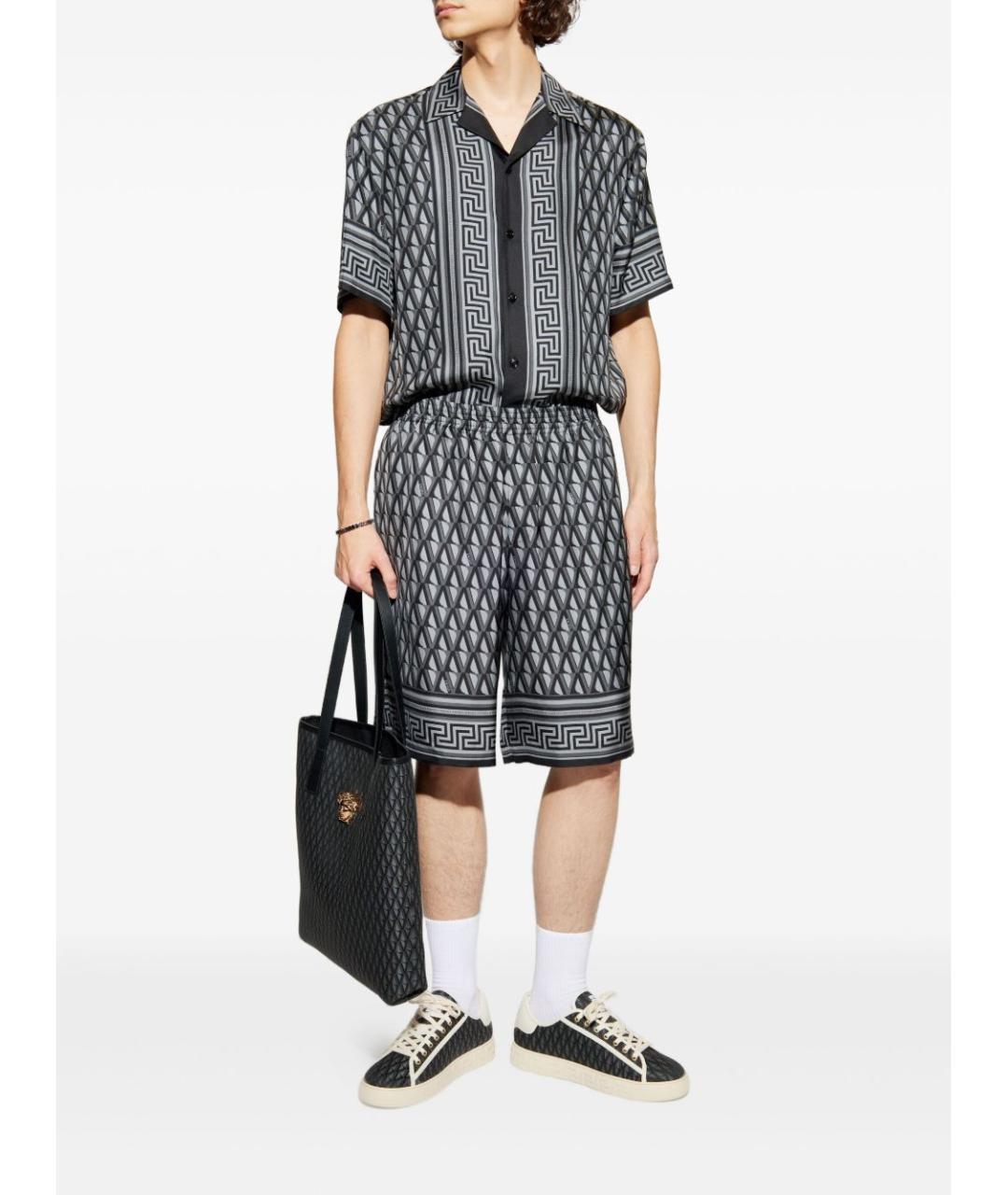 VERSACE Мульти шелковая кэжуал рубашка, фото 2